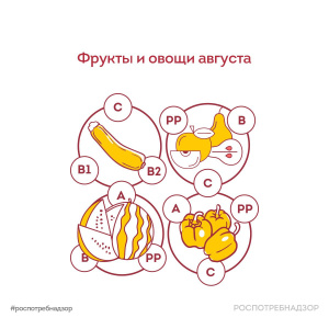 Фрукты и овощи августа