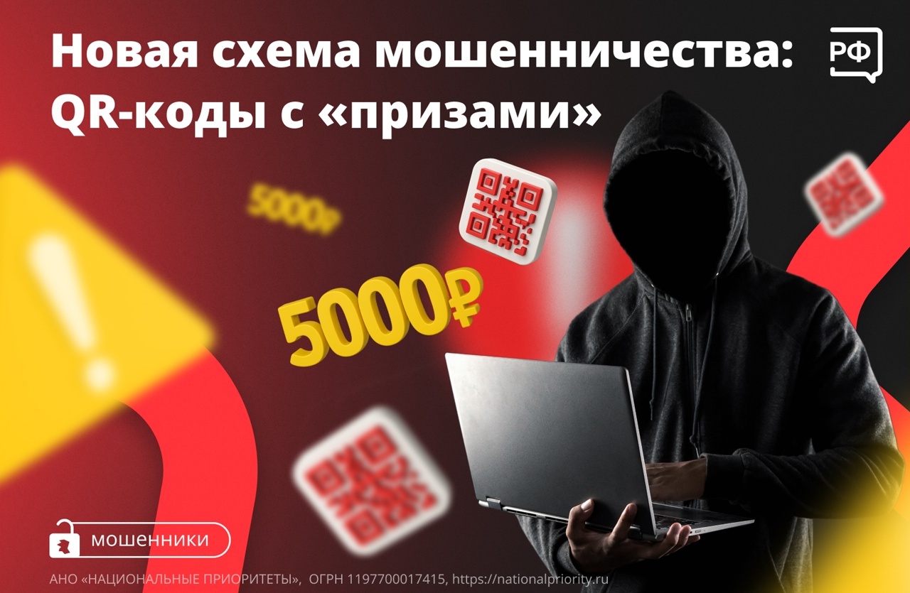 Новая схема мошенничества: QR-коды с "призами" Новая схема мошенничества: QR-коды с "призами"