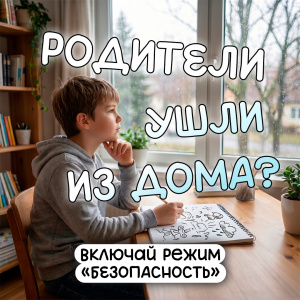 Родители ушли из дома? Включай режим "безопасность"