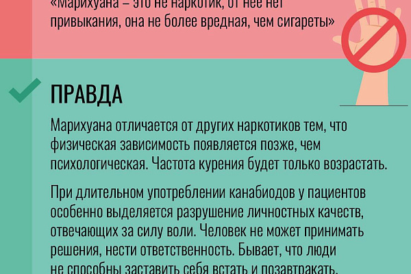 Распространенные мифы о наркотиках