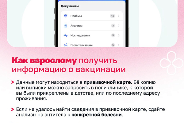 Как проверить прививки: свои и ребенка