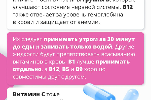 Как правильно принимать витамины