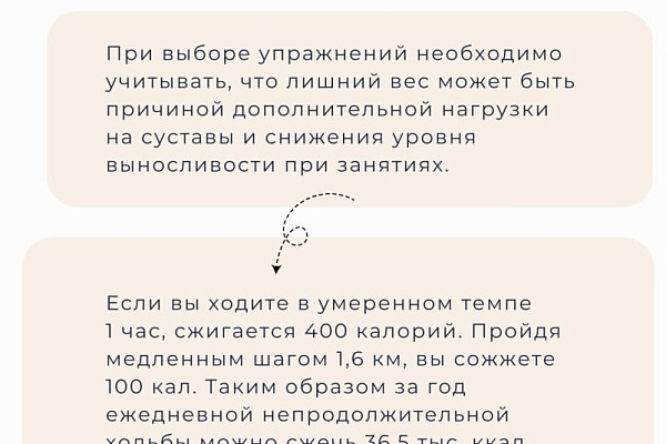 Физические нагрузки при лишнем весе, что нужно учесть